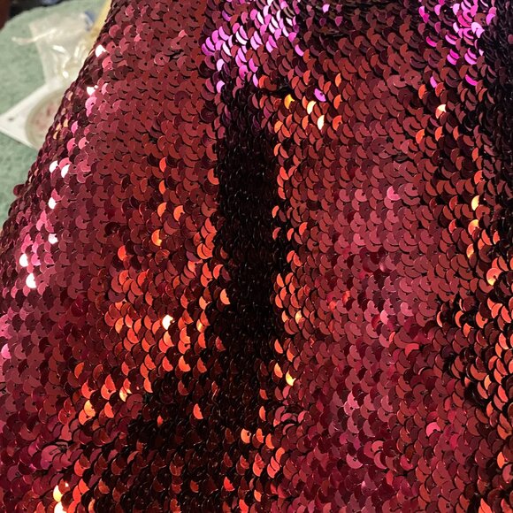 NWT~.H&M Wine Sequin Top Strapless Stretchy Bandeau~Med - Picture 11 of 11